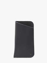 Sunglass Case Madras Leather Etrier Blue madras EMAD5017