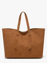 Shopping Bag Cavalier Nubuck Leather Etrier Beige cavalier nubuck ECAN127M