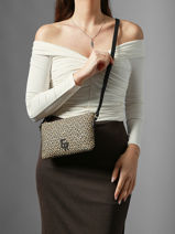 Shoulder Bag Camargue Leather Etrier Black camargue ECAM0141-vue-porte