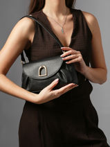 Shoulder Strap Crossbody Bag Shadow Leather Etrier Black shadow ESHA163S-vue-porte