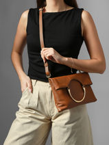 Crossbody Bag Tradition Leather Etrier Beige tradition ETRA189M-vue-porte