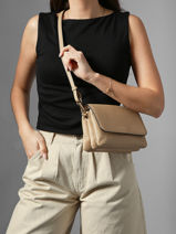 Shoulder Bag S Tradition Leather Etrier Beige tradition ETRA207S-vue-porte