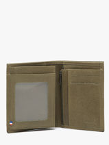 Wallet With Card Holder Oil Leather Etrier Green oil EOIL5016-vue-porte