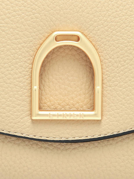 Shoulder Bag Shadow Leather Etrier Beige shadow ESHA163M other view 5