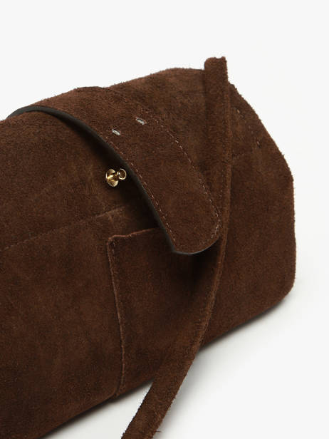 Shoulder Bag M Agnes Suede Leather Etrier Brown agnes EAGV205M other view 8